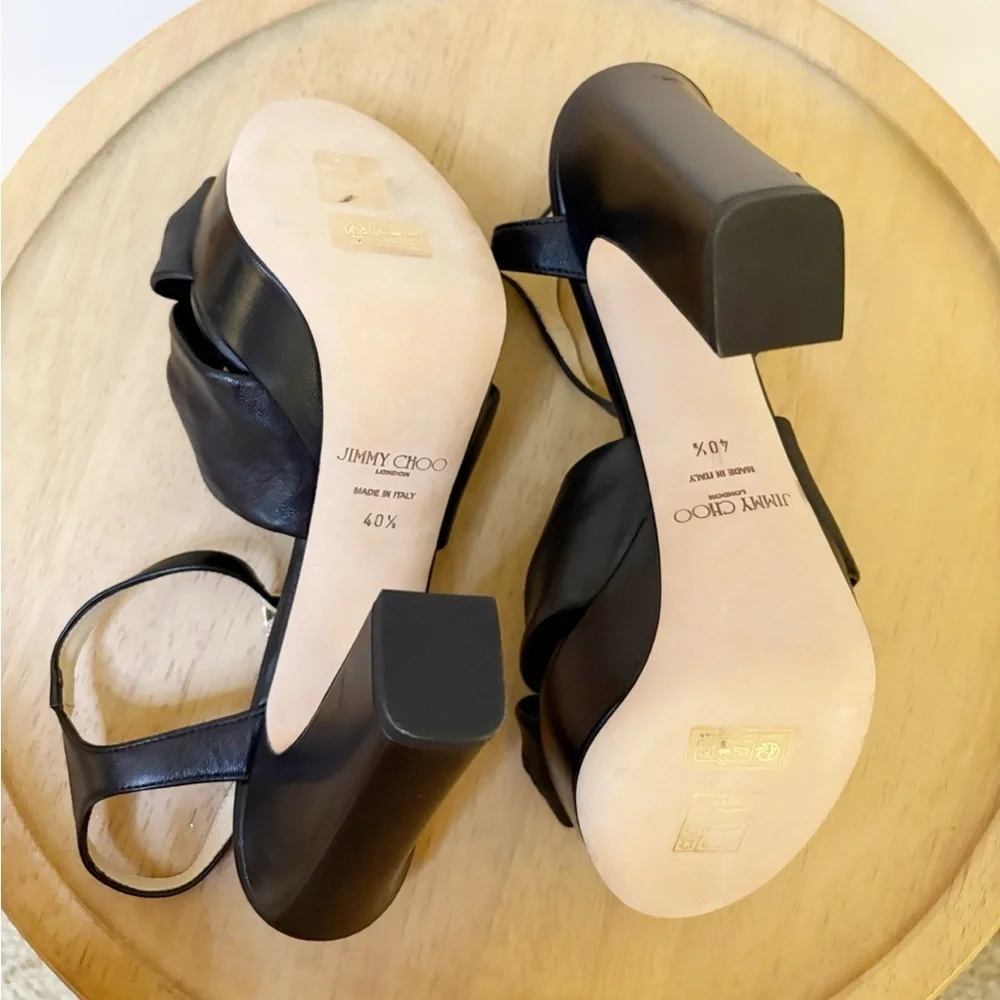 New Jimmy Choo Heloise Nappa Platform Heel